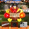 6 FT Thanksgiving Inflatables Turkey Outdoor Decorations with Colorful Big Tail & Pilgrim Hat, Built-In Leds Blow up Turkey Inflatable Yard Decoration for outside Fall Harvest Holiday Decor